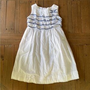 Elsy white ruffled Italian designer dress